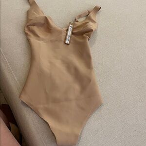 Skims unlined plunge thong bodysuit